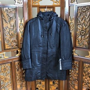 Excelled Collection Brown Leather Jacket Women Sz M Adult New NWT